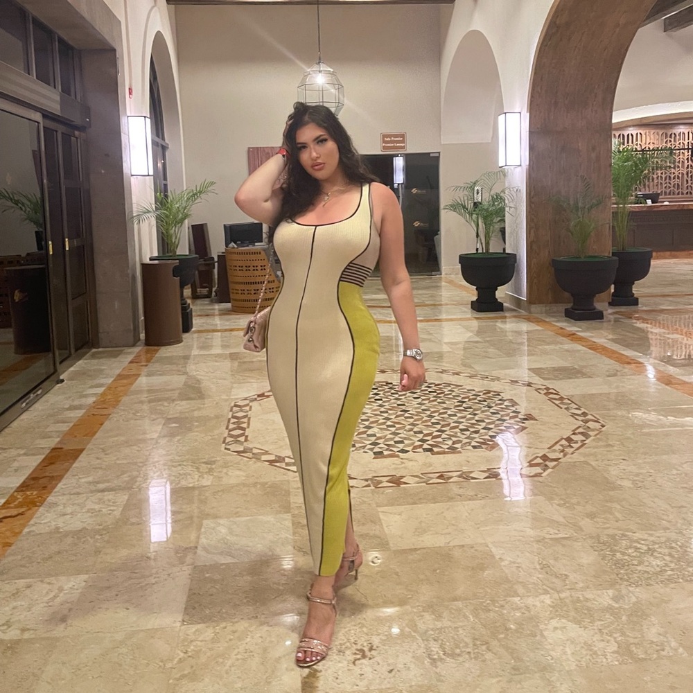 Stylish Contour Bodycon Maxi Dress